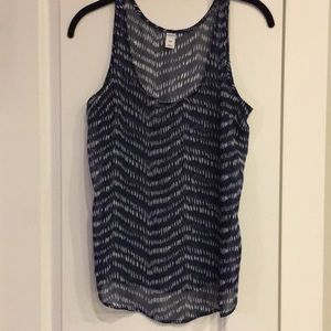 Sheer blue tank